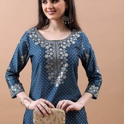 Vishudh Ethnic Motifs Printed Straight Kurti-image-72