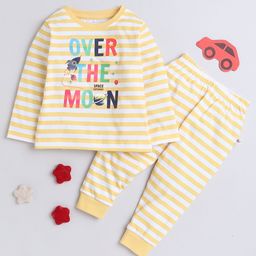 BUMZEE Boys Conversatinal Printed Pure Cotton T-shirt With Pyjamas-image-94