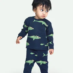 ariel Infants Cotton Fleece T-shirt with Pyjamas-41