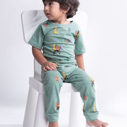Orange Sugar Unisex Printed Pure Cotton T-shirt with Pyjamas-18