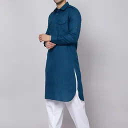 Sultan The King Of Kurta Shirt Collar Straight Kurta with Pyjamas-41