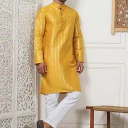 Anouk Men Striped Regular Kurta with Pyjamas-picture-16
