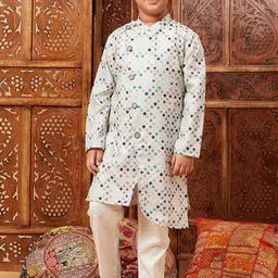 Stylo Bug Boys Printed Regular Kurta With Pyjamas-34