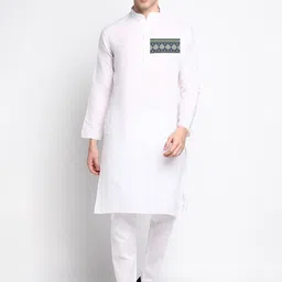 DEVOILER Ethnic Motifs Printed Regular Kurta with Pyjamas image 1