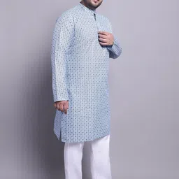 SOJANYA PLUS Embroidered Regular Kurta with Pyjamas image 1