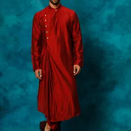SHRESTHA BY VASTRAMAY Pleated Kurta With Pyjamas image 1