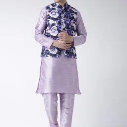 Hangup Men Kurta Set With Nehru Jacket-picture-43