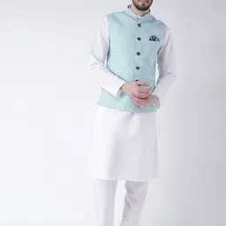 Hangup Men Kurta with Pyjamas & Nehru Jacket-picture-19