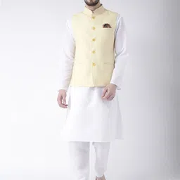 Hangup Men Kurta Set With Nehru Jacket-picture-10