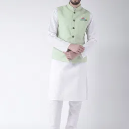 Hangup Men Kurta with Pyjamas & Nehru Jacket-picture-22