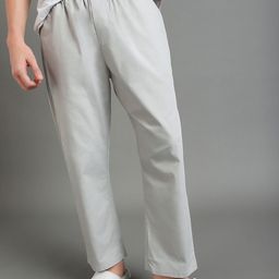 Bewakoof Men Grey Mid-Rise Pure Cotton Lounge Pants-picture-38