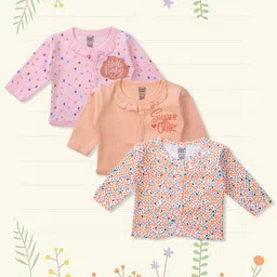MeeMee Infant Girls Pack of 3 Printed Jhablas-image-58