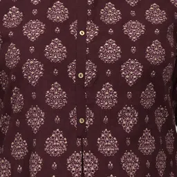 Span Ethnic Motifs Printed A-Line Kurta image 2