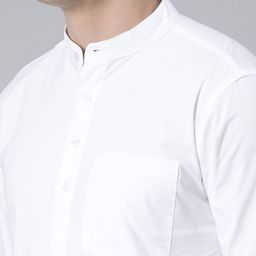 Kryptic Men White Kurta image 2