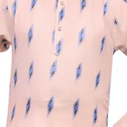BAESD Boys Geometric Printed Regular Straight Kurta With Pyjamas image 4