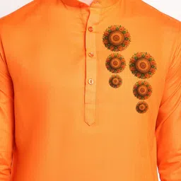 DEVOILER Ethnic Motifs Printed Kurta With Pyjamas image 2