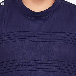 Jeetethnics Boys Navy Blue Kurta with Pyjamas image 2