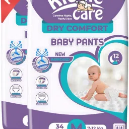 Advanced Soft Baby Pants Diaper, Medium(M) Size, 34 Count, Pack of 2, 7-12 Kg - M-image-1