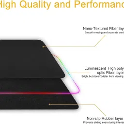 skyunion Large Extended RGB Gaming Mouse LED Gaming Desk Keyboard Pad Mat Mousepad image 2