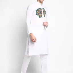 DEVOILER Ethnic Motifs Printed Regular Kurta with Pyjamas image 3