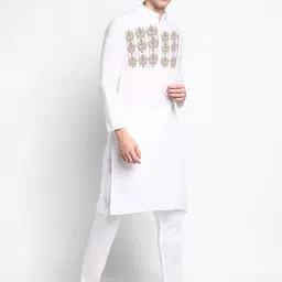 DEVOILER Ethnic Motifs Printed Regular Kurta With Trousers image 3