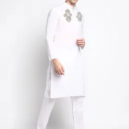 DEVOILER Ethnic Motifs Printed Regular Kurta with Pyjamas image 3