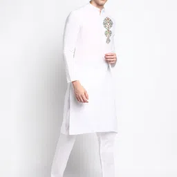 DEVOILER Ethnic Motifs Printed Regular Kurta with Pyjamas image 3