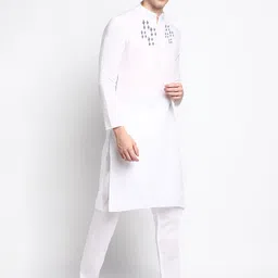 DEVOILER Ethnic Motifs Printed Regular Kurta with Pyjamas image 3