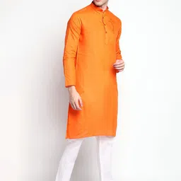 DEVOILER Ethnic Motifs Printed Kurta With Pyjamas image 3