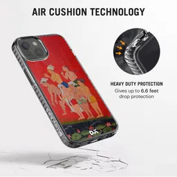 DailyObjects Rust Red & Green Printed Riverside iPhone 13 Mini Phone Case image 3