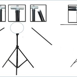 PICPRO 6ft x 6ft Mini T-Stand Support for Background Photography & Videography Tripod Kit image 3
