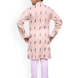 BAESD Boys Geometric Printed Regular Straight Kurta With Pyjamas image 3