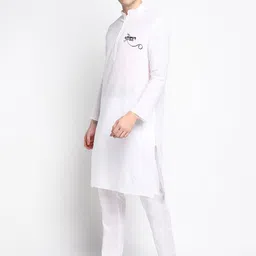 DEVOILER Ethnic Motifs Printed Kurta with Pyjamas image 4