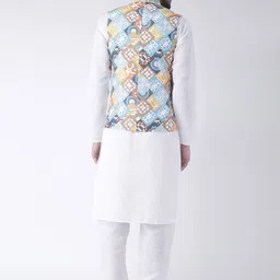 Hangup Men Kurta & Pyjamas With Nehru Jacket image 4