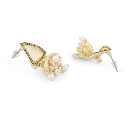 Zaveri Pearls Gold-Plated Studded Jhumkas image 4