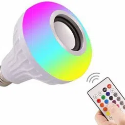 DandT Wireless Light Bulb Speaker, RGB Smart Music Bulb, E27 Base Color Changing with Remote Control for Party Compatible with All Bluetooth Devices Smart Bulb Smart Bulb image 2