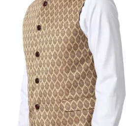 peter england Geometric Print Men Waistcoat image 2