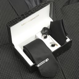 MUTAQINOTI Silk Tie & Cufflink-image-90