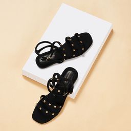 Forever Glam by Pantaloons Embellished Open Toe Flats-52