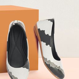 BAESD Girls Colourblocked Slip-On Ballerinas-image-37