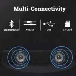 SYN SONS SOUNDBAR, Bluetooth speakers with TF Card/FM/USB & AUX Supported, 10 W Bluetooth Soundbar image 3