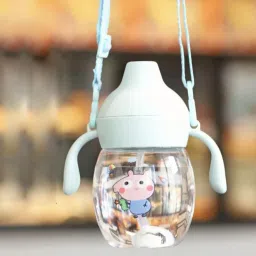 Baby Sipper/Sippy Cup 340ml, Anti-Spill Design |Soft Silicone Spout & Straw, 6m+- Silicon-31