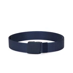 Calvadoss Men Blue Woven Designed Canvas Belt-image-34