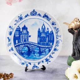 Blue Pottery Inspired Wall Plate By Kolorobia-picture-12