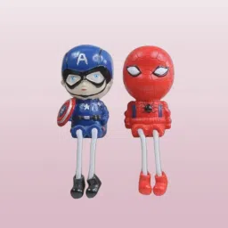 Cute Dolls with Mask Hanging Legs Showpiece#01 Decorative Showpiece - 3 cm-image-59
