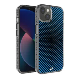 DailyObjects Black & Blue Geometric Printed iPhone 13 Back Case-47