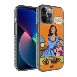DailyObjects Adults Orange & Blue Sagittarius Printed iPhone 12 Pro Back Case-34