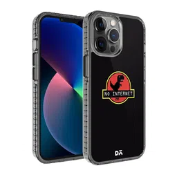 DailyObjects Black & Red No Internet Printed iPhone 12 Pro Back Case-70