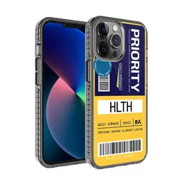 DailyObjects Blue & Yellow Priority Printed iPhone 12 Pro Back Case-48