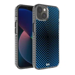 DailyObjects Black & Blue Rhombus Aqua iPhone 13 Back Case Mobile Accessories-10